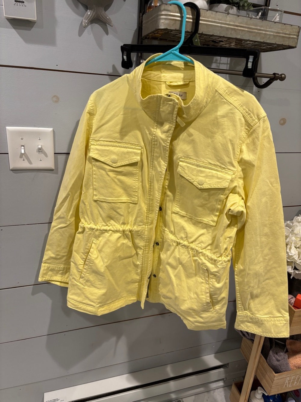 Style & Co. Pale Yellow Button-Front Jacket